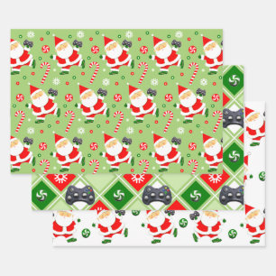 Video Gamer Gift Wrapping Paper Sheet