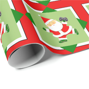 Video Gamer Holiday Gift Wrapping Paper