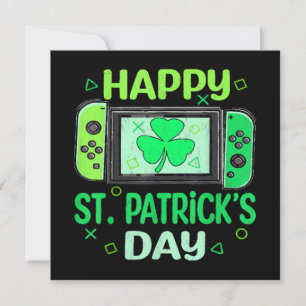Video Gamer Shamrock Happy St Patricks Day