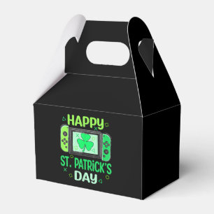 Video Gamer Shamrock Happy St Patricks Day Favor Box