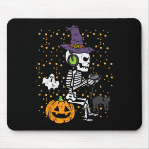 Video Gamer Skeleton Halloween Costume Men Boys Ki Mouse Pad