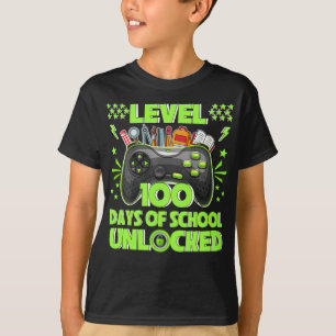 Video Gamer Student 100th Day Teacher 100 Days of  T-Shirt