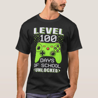 Video Gamer Student 100th Day Teacher 100 Days Of T-Shirt