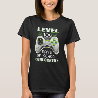 Video Gamer Student 100th Day Teacher 100 Days of  T-Shirt