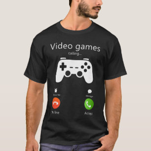 Video Games are Calling Funny Gaming Retro Gamer G T-Shirt