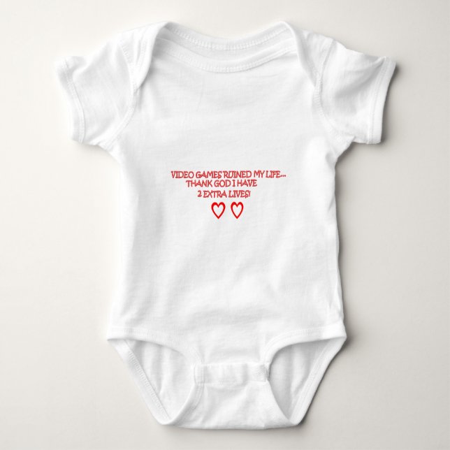 video games baby bodysuit (Front)
