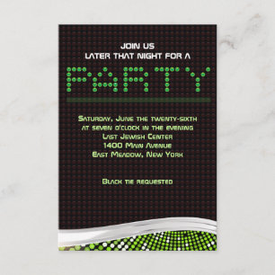 VIDEO GAMES Bar Bat mitzvah Invitation Carte de fê