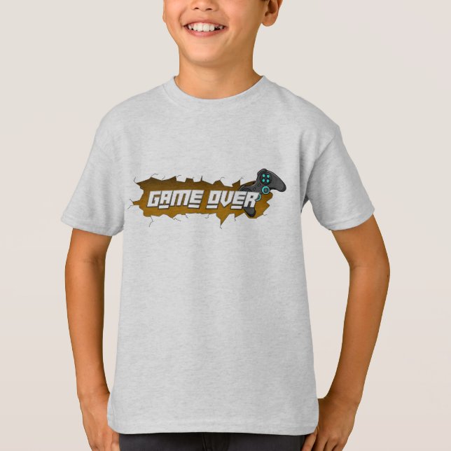 Video Games for Children T-shirts - Game Over (Front)