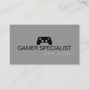 Video Games Gamer Specialist Business Card