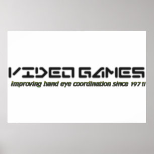Video Games: Improving Hand Eye Coordination Poster
