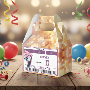 Video games kids birthday favor box