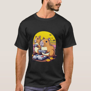 Video Games Lover Capybara Funny Video Games Capyb T-Shirt