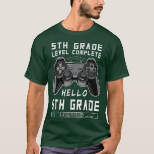 Video Games Outfit 5th Grade Level Complete Hello  T-Shirt
