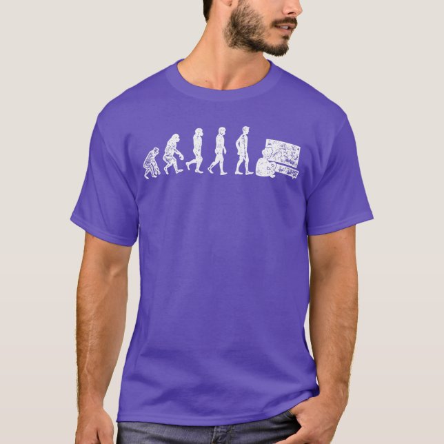 Video Games Player Evolution Gamer Gift Gaming vin T-Shirt (Front)