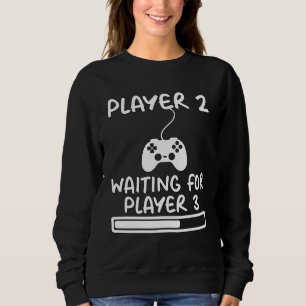 Video Games Pregnant Couple Pregnancy Gamer Mom Mo Sweatshirt