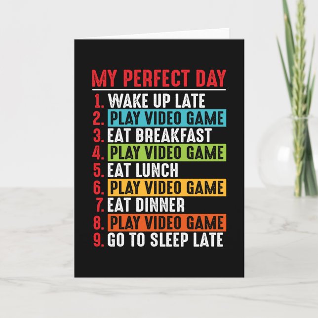 Video games quotes My Prefect Day | Video Game Card (Front)