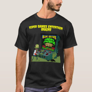 Video Games Rot Your Brains- Zombie Gamer T-Shirt