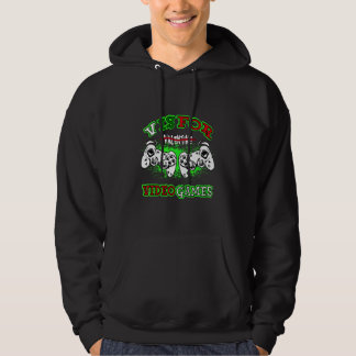 Video Games Valentine Day For Kids Boys 3 Hoodie