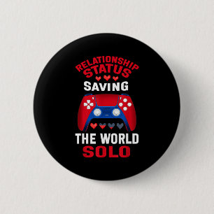 Video Games Valentines Day Gamer Gaming  2 Inch Round Button
