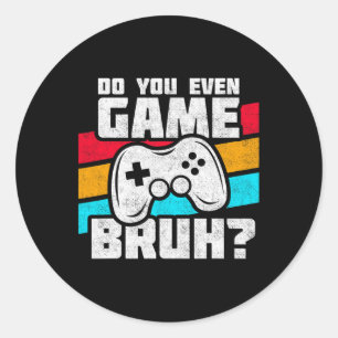 Video Games - Video Gamer Meme - Funny Video Game  Classic Round Sticker