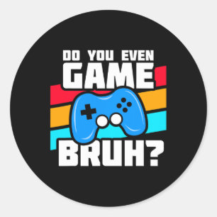 Video Games - Video Gamer Meme - Funny Video Game  Classic Round Sticker