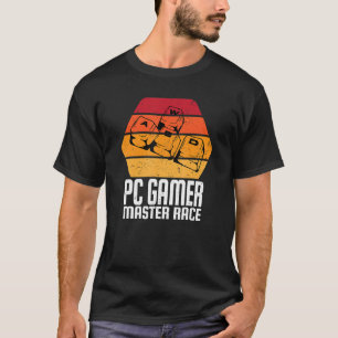 Video Games WASD Keyboard PC Gamer  Master Race Me T-Shirt