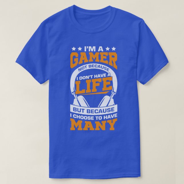 Video Gaming Computer Game Gamer Gift T-Shirt (Design Front)