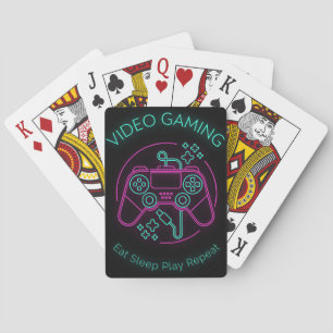 Video Gaming Eat Sleep Play Repeat Playing Cards