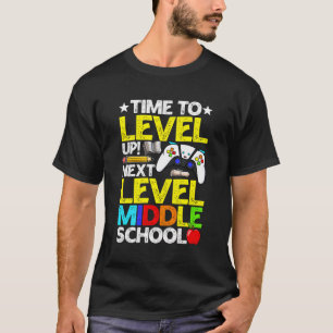 Video Gaming Level Up Middle School Gamer Graduati T-Shirt
