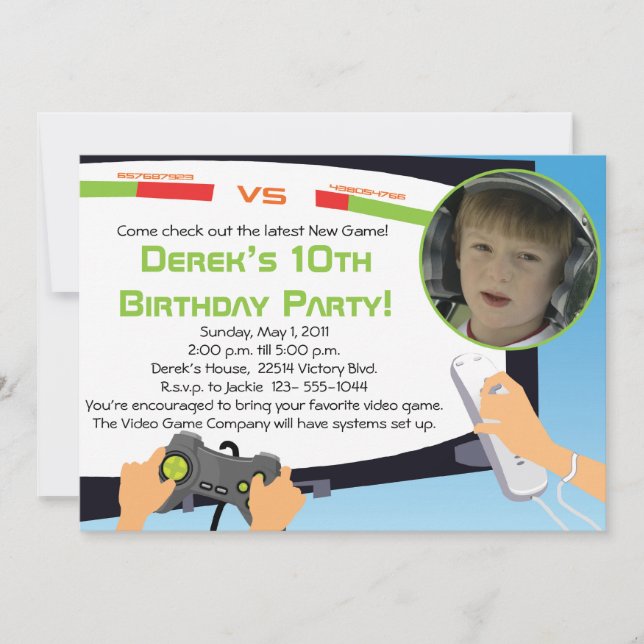 Vidéo - Invitations personnalisées (Devant)