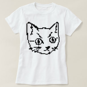 VIDEO KITTY CAT PIXEL ART T-SHIRT