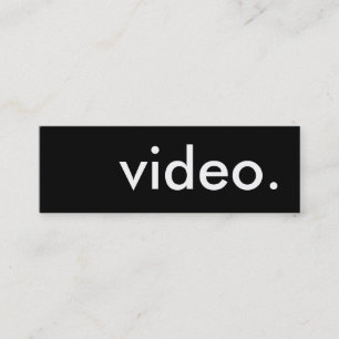 video. mini business card