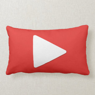 Video Play Button Pillow   Vlogging Pillow