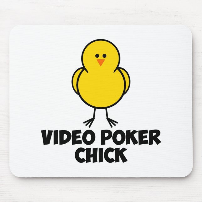 Video Poker Chick Mouse Pad (Front)