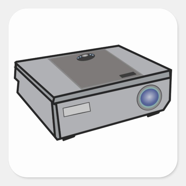 Video projector square sticker (Front)