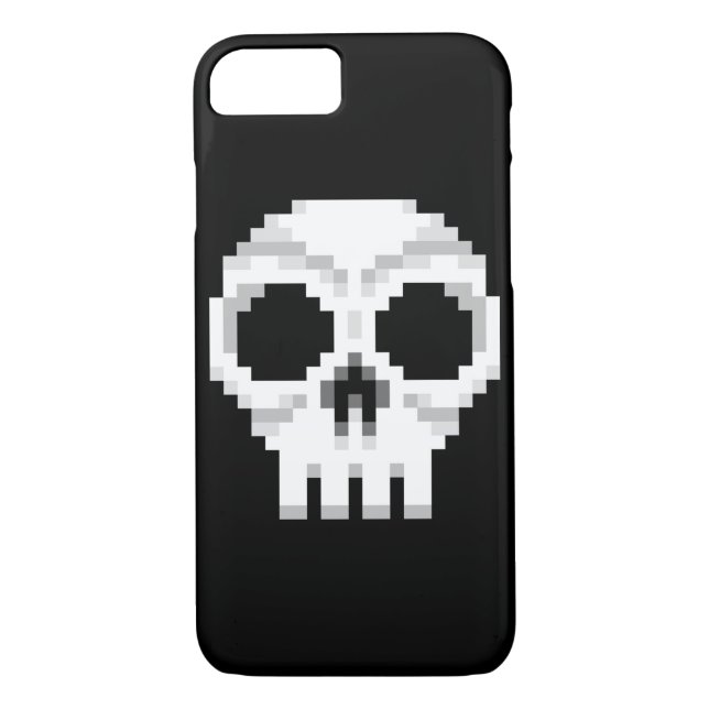 Videogame Death Skull - Pixel Art Case-Mate iPhone Case (Back)