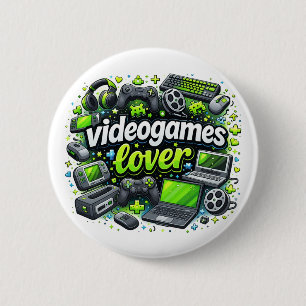 Videogames Lover 2 Inch Round Button