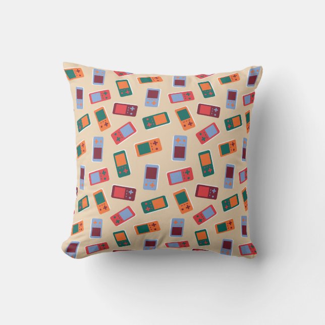 Videogames Throw Pillow (Front)