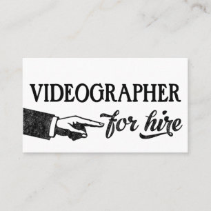 Vidéographe Carte de visite - Cool Vintage