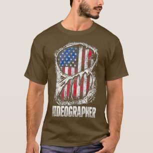 Videographer Info Videography Filmmaker Gift T-Shirt