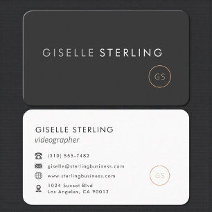 Videographer Professional Business Card