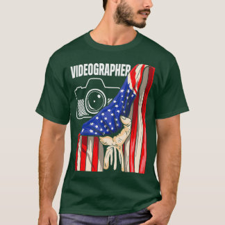 Videographer USA Videography Filmmaker Gift T-Shirt