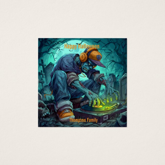 Vidéos de la fête d'Halloween Zombie DJ Rave (Devant)