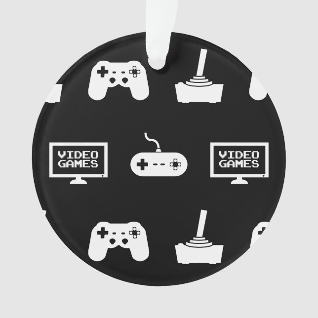 Videos Games Themed Gaming Design Video Game Gamer Ornament (Front)
