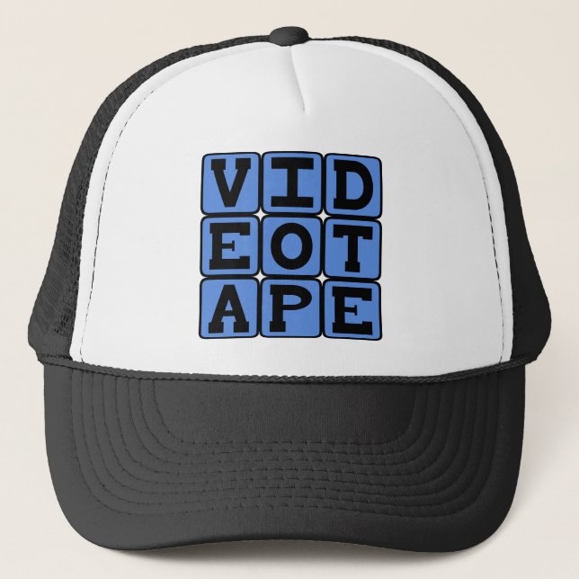 Videotape, VHS Tape Trucker Hat (Front)
