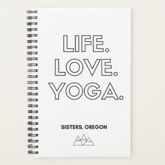 Vie.Amour.Yoga. Carnet à spirales
