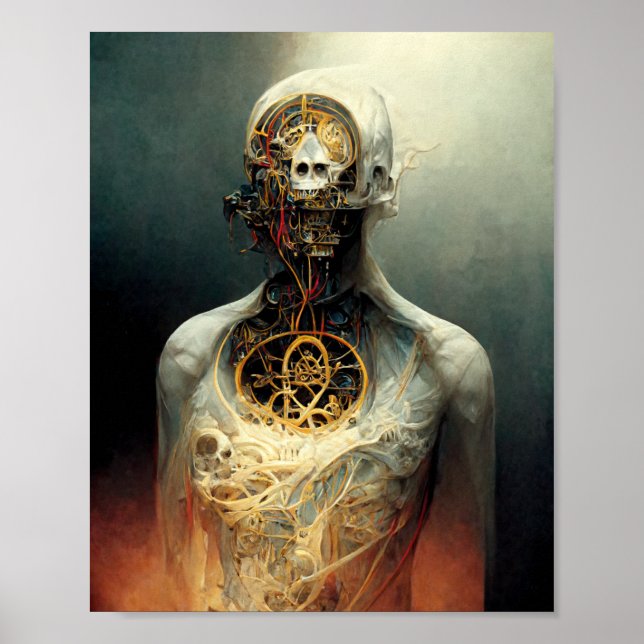 Vie artificielle 2 Poster d'art de science-fiction (Devant)