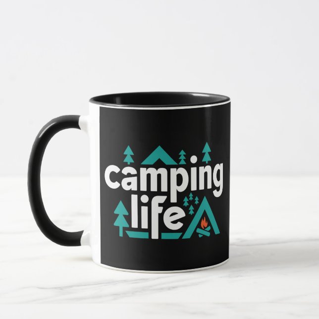 Vie Camping, Aventures Await tasses (Gauche)