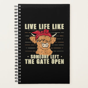 Vie Comme Quelqu'Un A Quitté La Porte Open Vache 