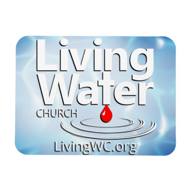 Vie de l'église de l'eau Magnet (Horizontal)